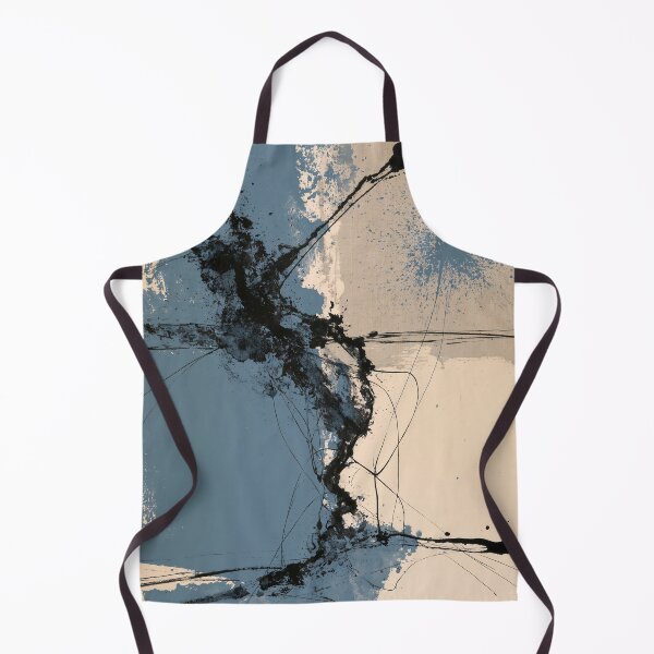 Item preview, Abstract Textured Blue Palette No. 25 - Ebony Surge in Azure designed and sold by SlowRegardArt.