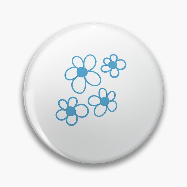 Item preview, Minimalistic Light Blue Flowers designed and sold by hannahsheep.