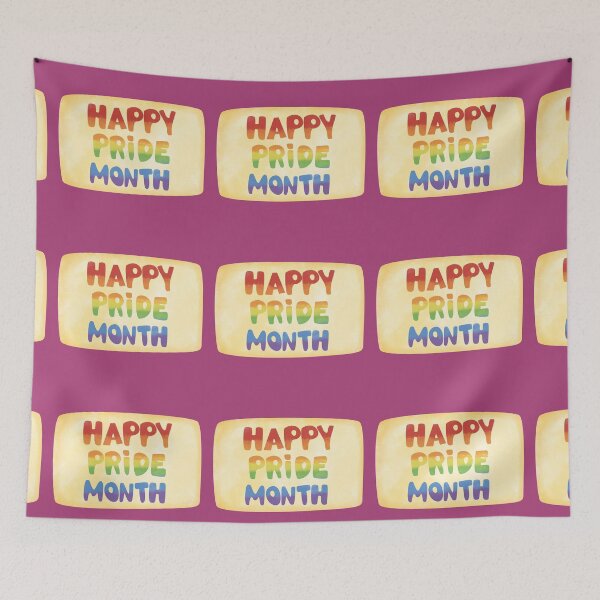 Item preview, Happy Pride Month Rainbow Lettering designed and sold by Aura Collective.
