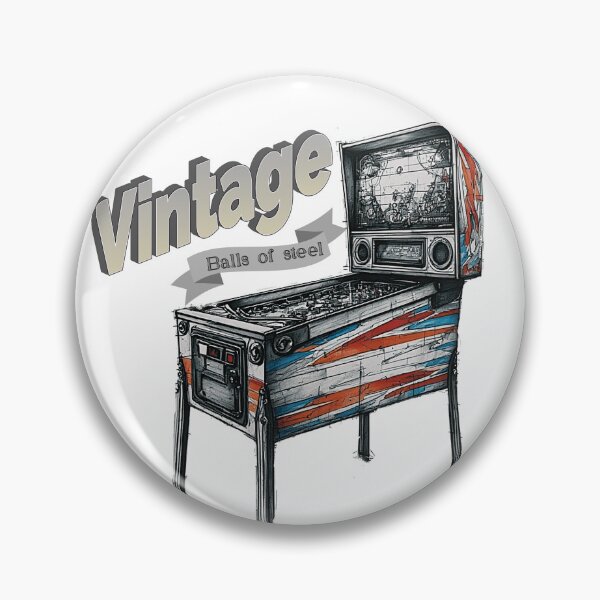 Item preview, Vintage Pinball Machine Retro Arcade Art Nostalgia Gift designed and sold by alizye.