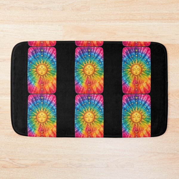 Item preview, Tie Dye Celestial Sun Face Art designed and sold by jgvisualarts.