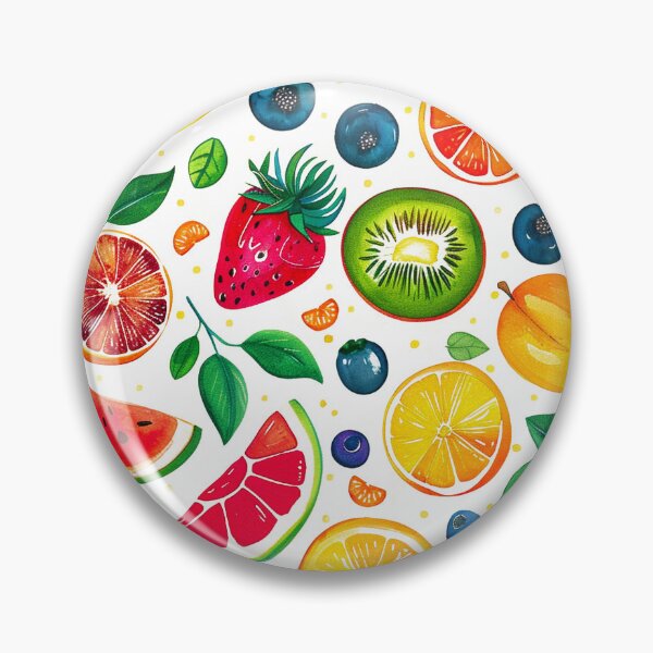 Item preview, Tropical Colorful And Vibrant Fruit Pattern With Leaves designed and sold by DEC02.