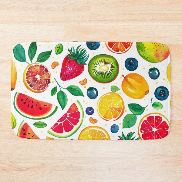 Item preview, Tropical Colorful And Vibrant Fruit Pattern With Leaves designed and sold by DEC02.