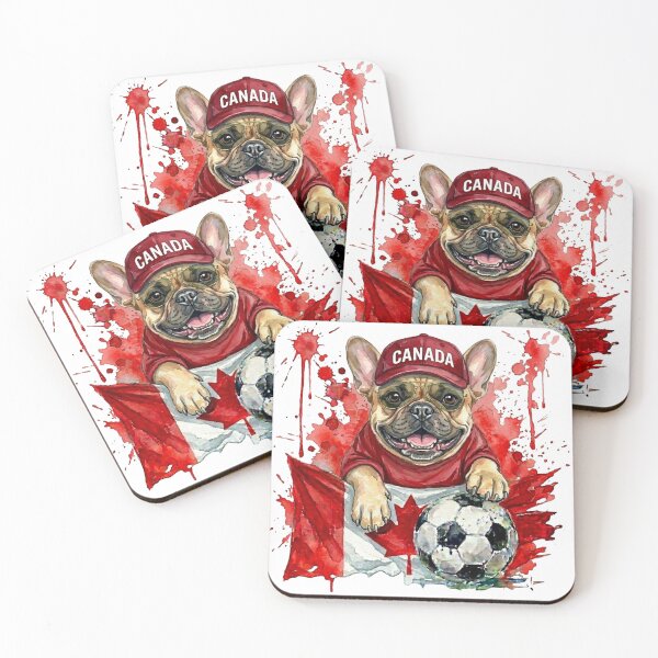 Item preview, French bulldog World Cup Canada Suppawter designed and sold by The Suppawters.