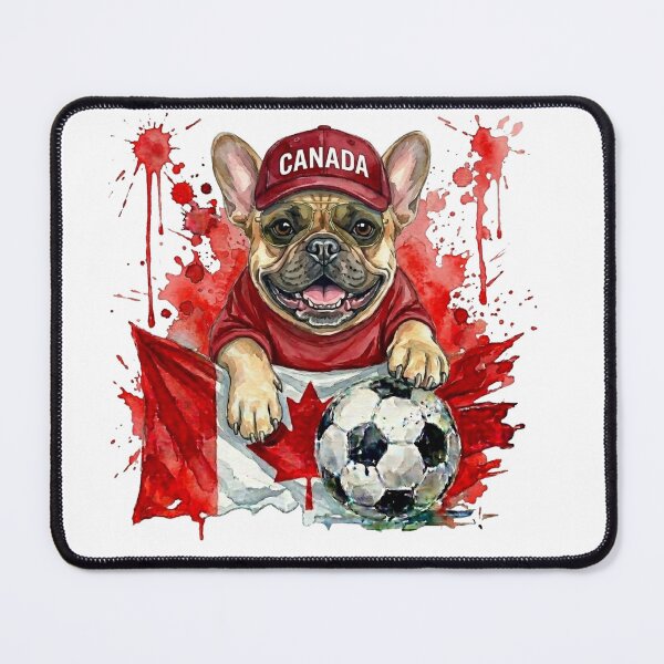 Item preview, French bulldog World Cup Canada Suppawter designed and sold by The Suppawters.