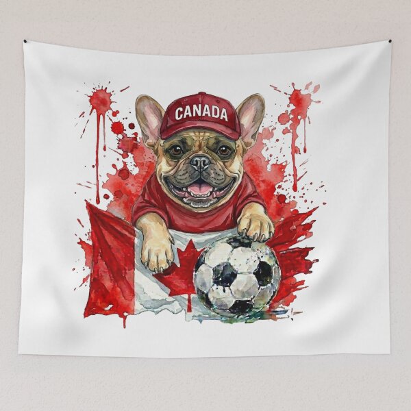 Item preview, French bulldog World Cup Canada Suppawter designed and sold by The Suppawters.