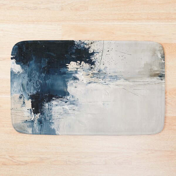 Item preview, Abstract Textured Blue Palette No. 26 - Obsidian Flow into Silence designed and sold by SlowRegardArt.