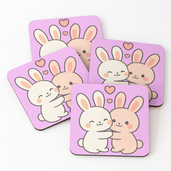 Item preview, Cute Bunny Best Friends Baby Rabbit Design designed and sold by GreennieArt.