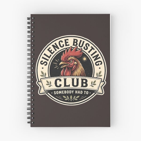 Item preview, Silence Busting Club T-Shirt - Somebody Had To Rooster Vintage Badge Logo Design  designed and sold by Halejo68.
