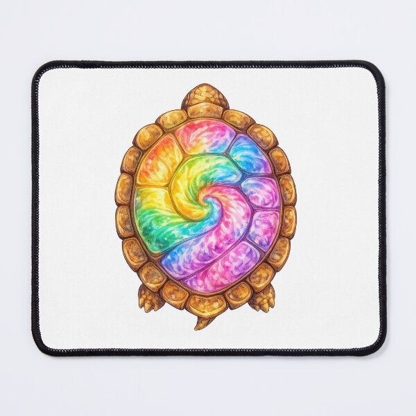 Item preview, Rainbow Spiral Turtle Shell Art designed and sold by jgvisualarts.