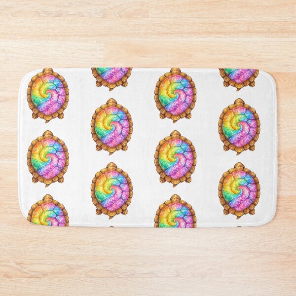 Item preview, Rainbow Spiral Turtle Shell Art designed and sold by jgvisualarts.