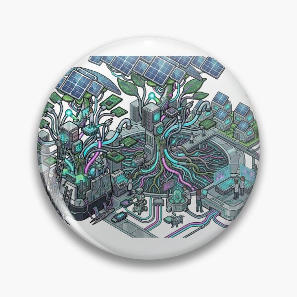 Item preview, Sustainable Solar Bio-Server Tree Tech designed and sold by caffeinepixels.