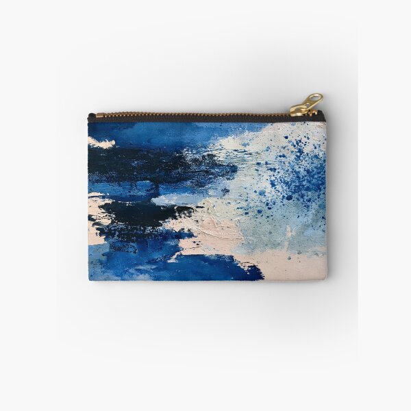 Item preview, Abstract Textured Blue Palette No. 27 - Sapphire Whispers at Dawn designed and sold by SlowRegardArt.