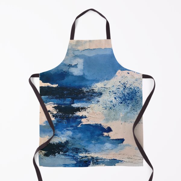 Item preview, Abstract Textured Blue Palette No. 27 - Sapphire Whispers at Dawn designed and sold by SlowRegardArt.