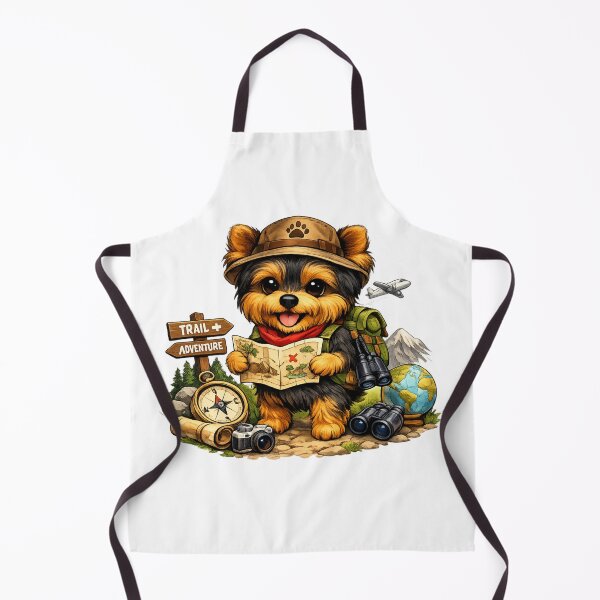 Item preview, Adventure Yorkie – Brave Explorer Dog Lover Design designed and sold by Yorkie Magic Studio .