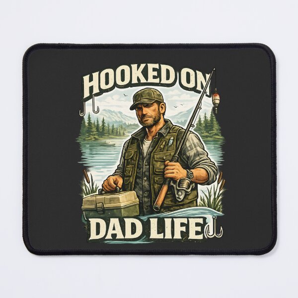 Item preview, Hooked On Dad Life Fishing Dad Father's Day designed and sold by DREAMBURN™.