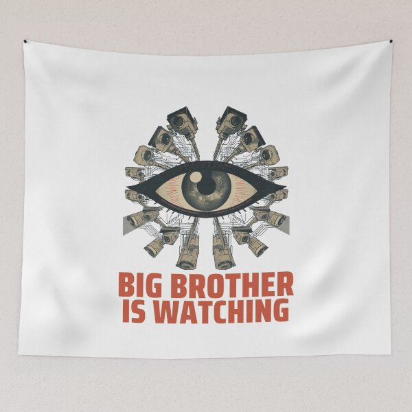 Aperçu de l'œuvre Big Brother vous surveille créée et vendue par VYRON STUDIO.