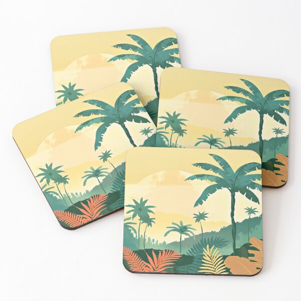 Item preview, Palm Trees And Tropical Leaves Digital Art designed and sold by DEC02.