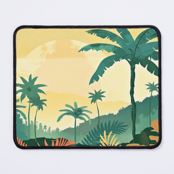 Item preview, Palm Trees And Tropical Leaves Digital Art designed and sold by DEC02.