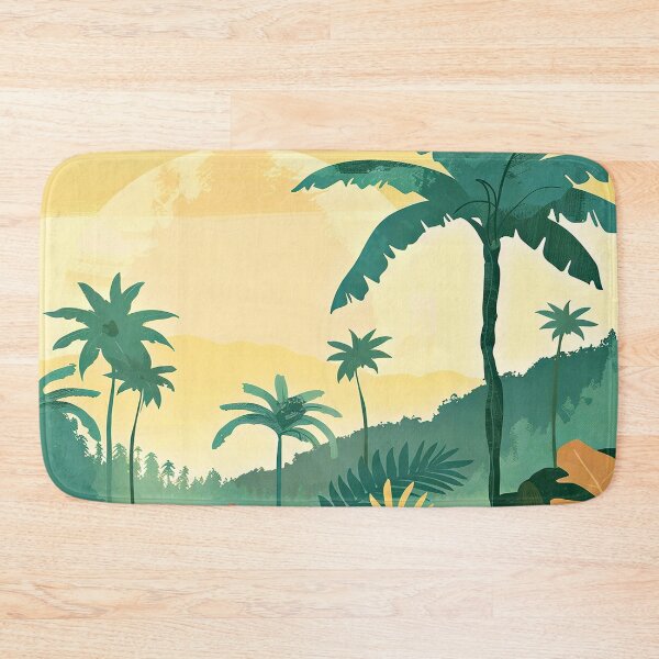 Item preview, Palm Trees And Tropical Leaves Digital Art designed and sold by DEC02.