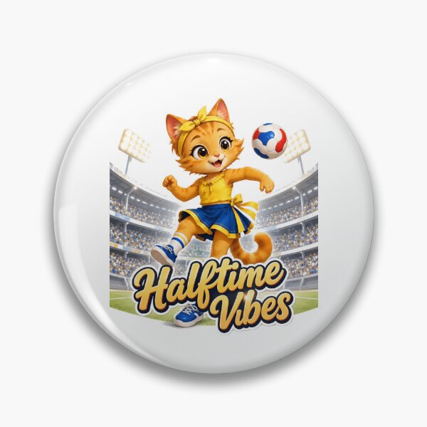Item preview, Halftime Vibes Soccer Cat designed and sold by yasmh.