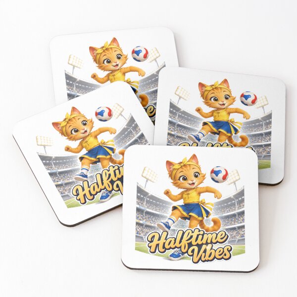 Item preview, Halftime Vibes Soccer Cat designed and sold by yasmh.