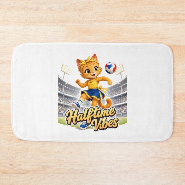 Item preview, Halftime Vibes Soccer Cat designed and sold by yasmh.