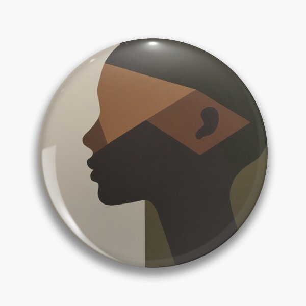 Item preview, Abstract Female Profile Olive Green Painting designed and sold by EnmarcArt.