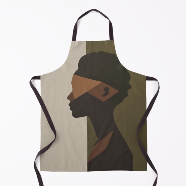Item preview, Abstract Female Profile Olive Green Painting designed and sold by EnmarcArt.