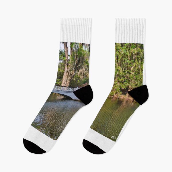 Item preview, Magnolia Plantation Gardens Little White Bridge designed and sold by LisaWootenPhoto.
