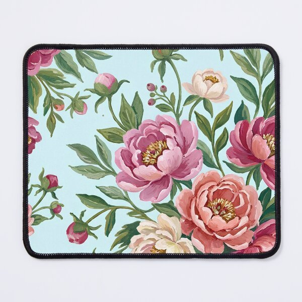 Item preview, Romantic Cottagecore Pink Peony Watercolor Pattern – Floral Garden Design designed and sold by 21 Tulips.