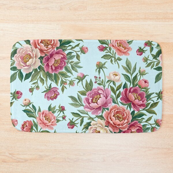 Item preview, Romantic Cottagecore Pink Peony Watercolor Pattern – Floral Garden Design designed and sold by 21 Tulips.