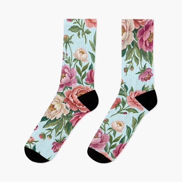 Item preview, Romantic Cottagecore Pink Peony Watercolor Pattern – Floral Garden Design designed and sold by 21 Tulips.