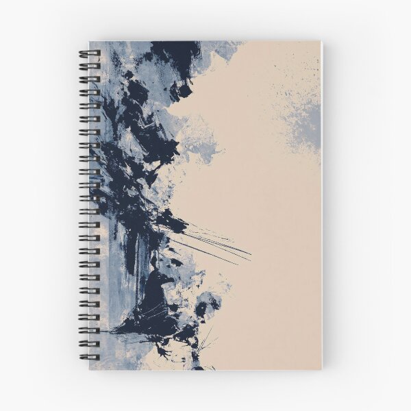 Item preview, Abstract Textured Blue Palette No. 28 - Obsidian Cascade into Light designed and sold by SlowRegardArt.