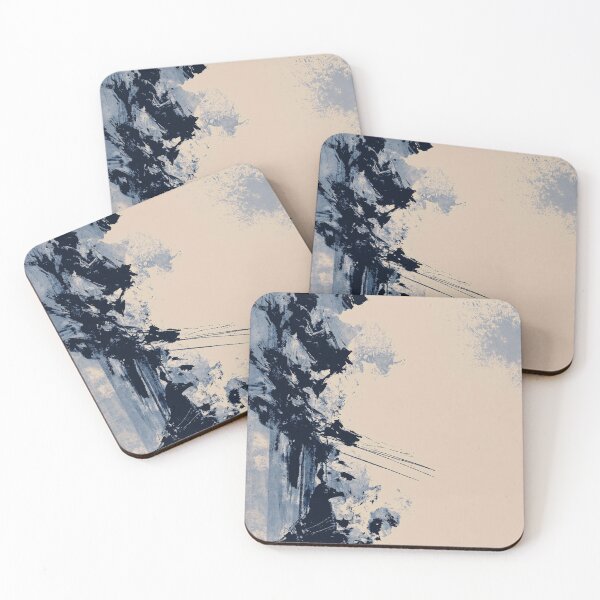 Item preview, Abstract Textured Blue Palette No. 28 - Obsidian Cascade into Light designed and sold by SlowRegardArt.