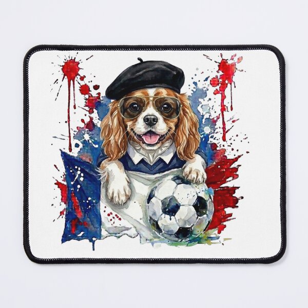 Item preview, Cavalier King Charles spaniel Blenheim World Cup France Suppawters designed and sold by The Suppawters.