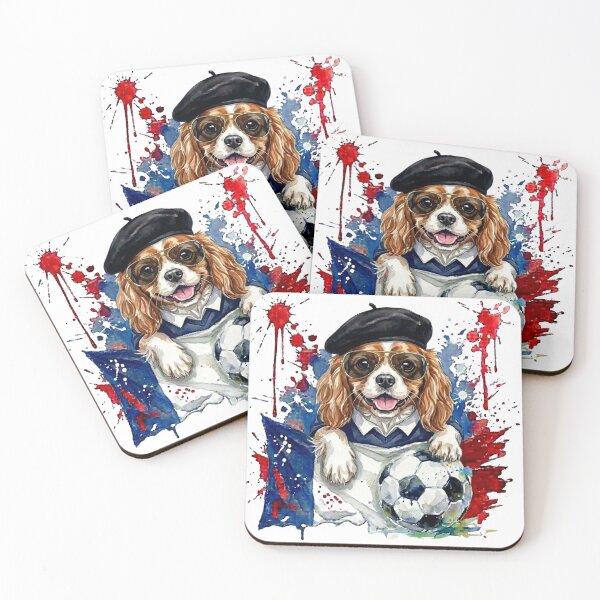 Item preview, Cavalier King Charles spaniel Blenheim World Cup France Suppawters designed and sold by The Suppawters.