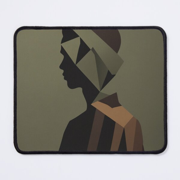 Item preview, Minimalist Geometric Face Earth Tones Poster designed and sold by EnmarcArt.