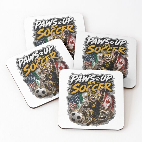 Item preview, Paws Up for Soccer Cat 2026 designed and sold by yasmh.
