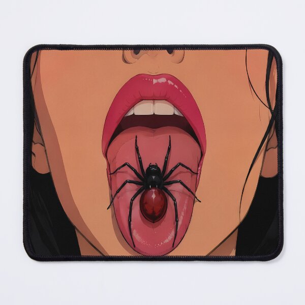 Item preview, Gothic Black Widow – Dark Femme Fatale Spider Anime Art designed and sold by  Hollow Moon Studios..