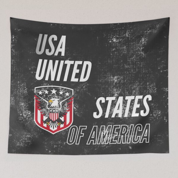 Item preview, USA United States of America Soccer Crest Distressed Dark Jersey Style designed and sold by GeoandHome.