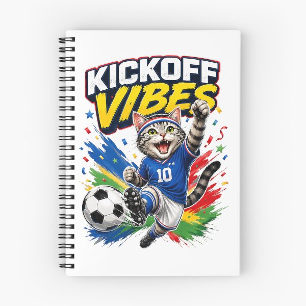 Item preview, Kickoff Vibes Soccer Cat 2026 designed and sold by yasmh.