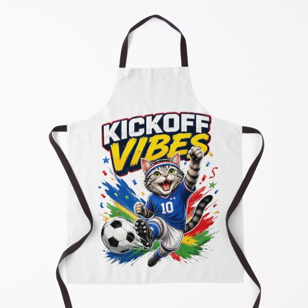 Item preview, Kickoff Vibes Soccer Cat 2026 designed and sold by yasmh.