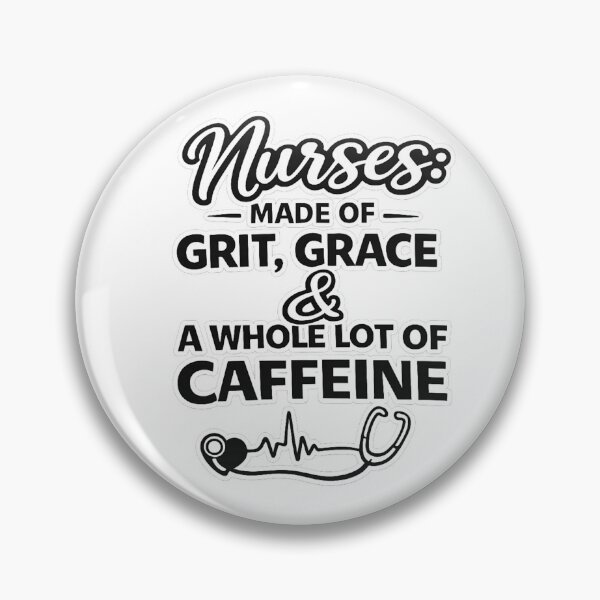 Item preview, Nurses Made of Grit Grace and Caffeine Funny Nurse Gift designed and sold by NurseVibesShop5.