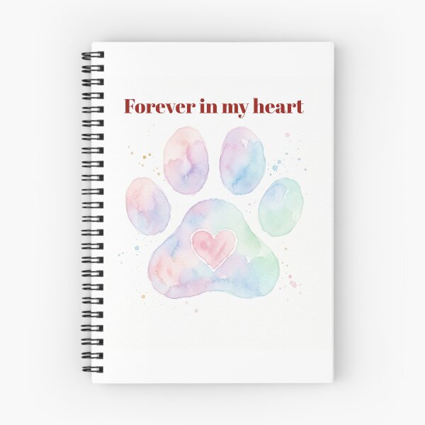 Item preview, Forever In My Heart Dog Memorial Gift Pet Loss Sympathy Print designed and sold by PetInkCo.