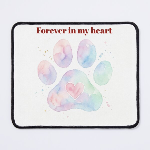 Item preview, Forever In My Heart Dog Memorial Gift Pet Loss Sympathy Print designed and sold by PetInkCo.