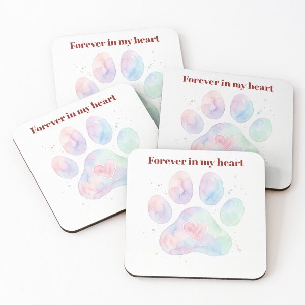 Item preview, Forever In My Heart Dog Memorial Gift Pet Loss Sympathy Print designed and sold by PetInkCo.