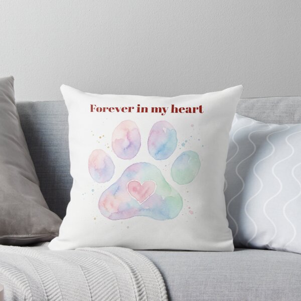 Item preview, Forever In My Heart Dog Memorial Gift Pet Loss Sympathy Print designed and sold by PetInkCo.