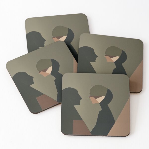 Item preview, Two Feminine Silhouettes Layered Wall Art designed and sold by EnmarcArt.