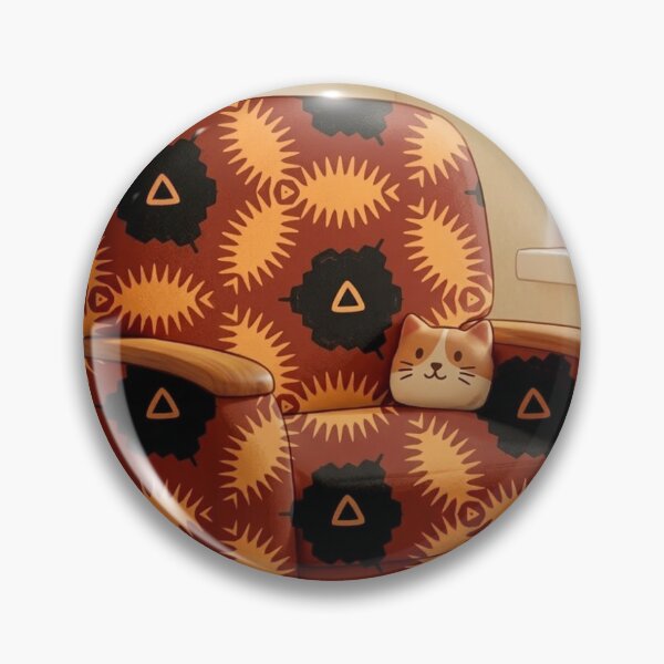 Item preview, The Sunburst Harmony Cozy Armchair – Whimsical Geometric Pattern Edition designed and sold by AirCrayons27.